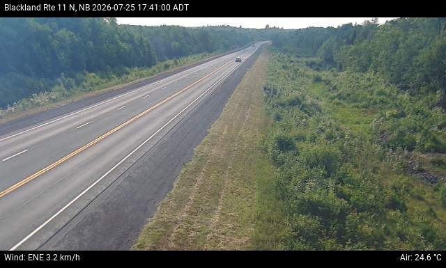 Web Cam image of Blackland (NB Highway 11)