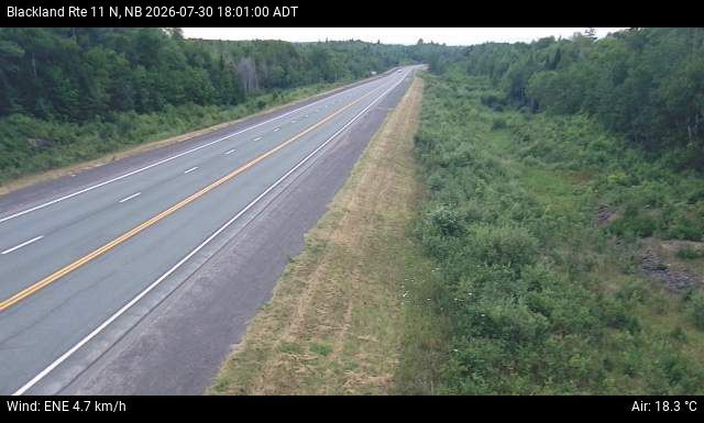 Web Cam image of Blackland (NB Highway 11)