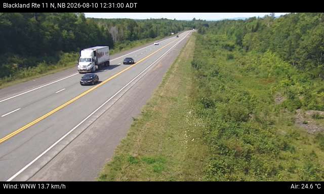 Web Cam image of Blackland (NB Highway 11)