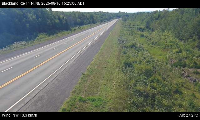 Web Cam image of Blackland (NB Highway 11)