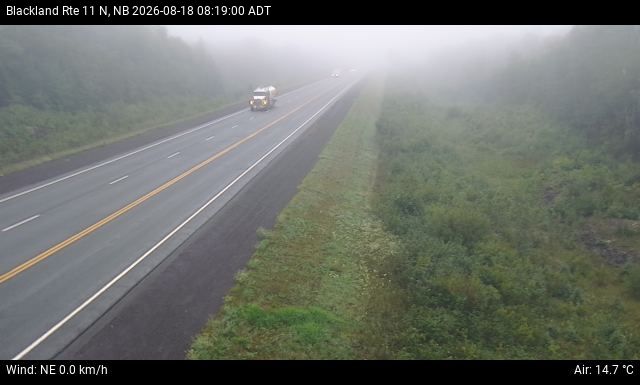 Web Cam image of Blackland (NB Highway 11)
