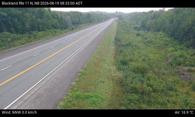 Web Cam image of Blackland (NB Highway 11)