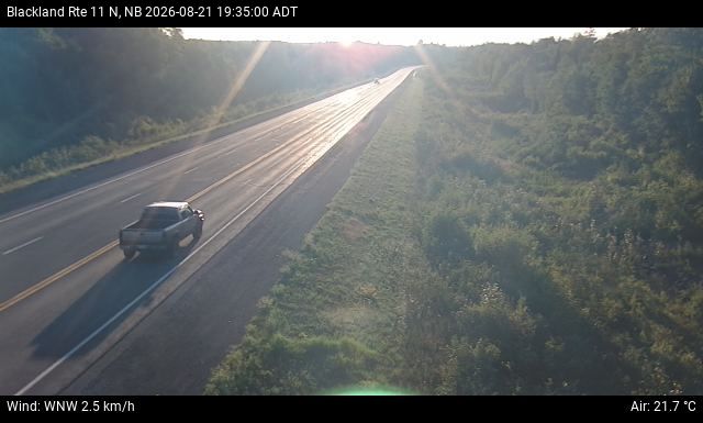 Web Cam image of Blackland (NB Highway 11)