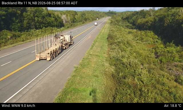 Web Cam image of Blackland (NB Highway 11)