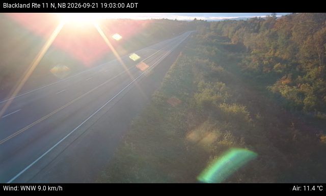 Web Cam image of Blackland (NB Highway 11)