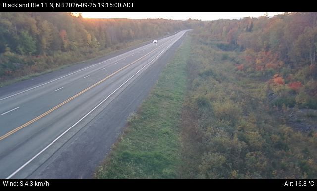 Web Cam image of Blackland (NB Highway 11)