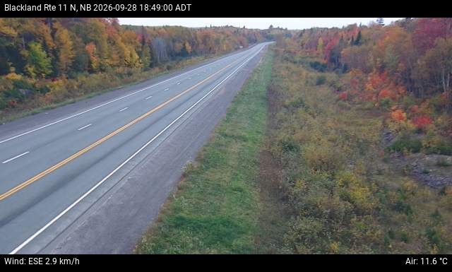 Web Cam image of Blackland (NB Highway 11)