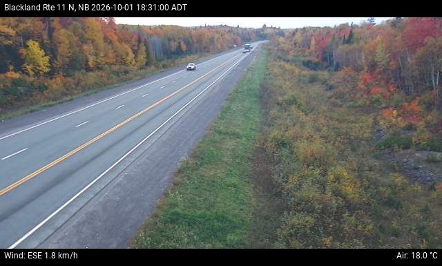 Web Cam image of Blackland (NB Highway 11)