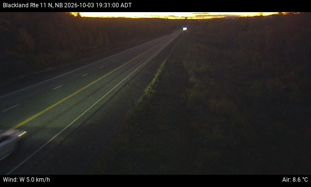 Web Cam image of Blackland (NB Highway 11)