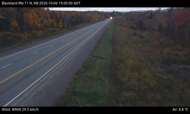 Web Cam image of Blackland (NB Highway 11)