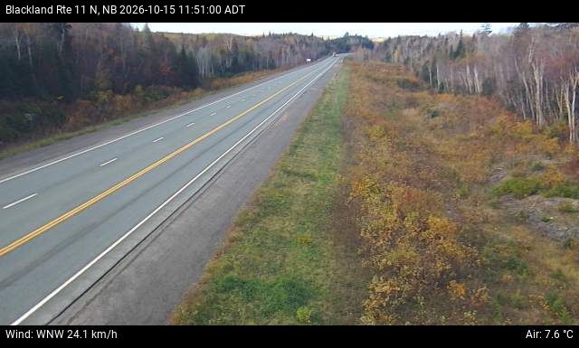 Web Cam image of Blackland (NB Highway 11)