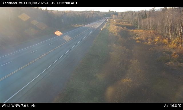 Web Cam image of Blackland (NB Highway 11)