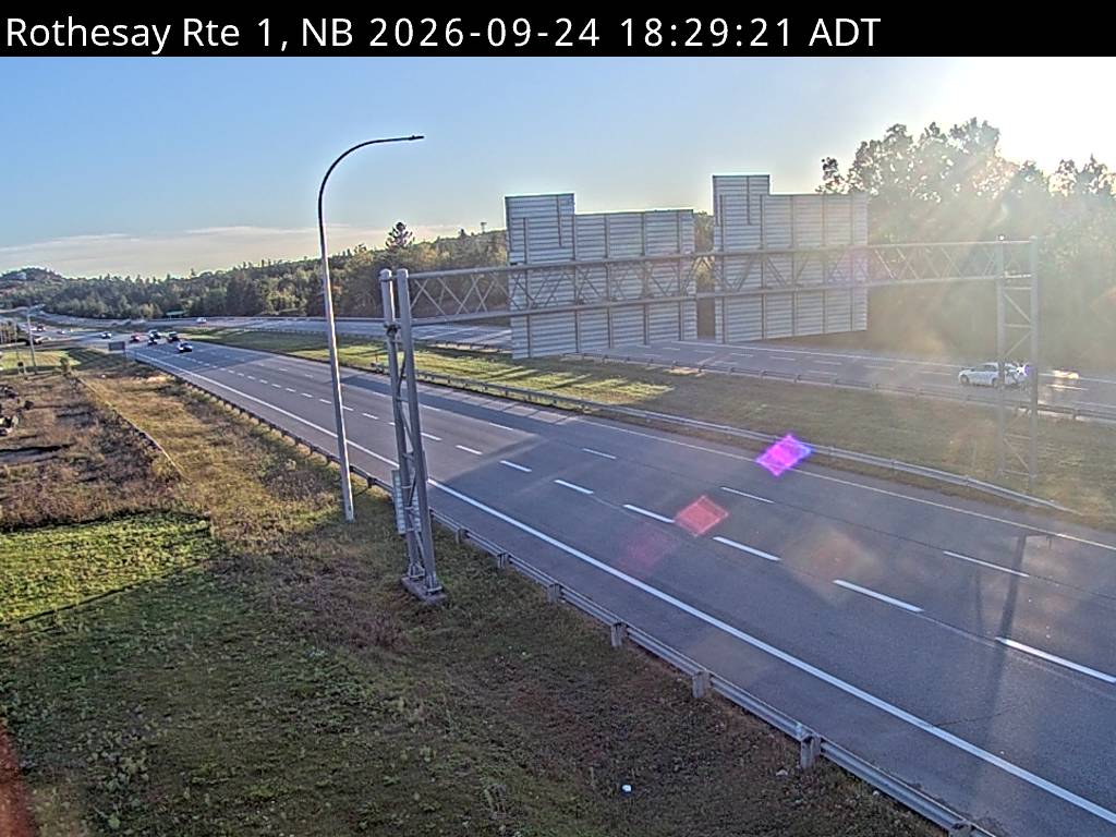 Web Cam image of Rothesay (NB Highway 1)
