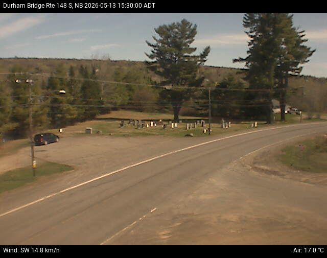 Web Cam image of Durham Bridge (NB Highway 148)