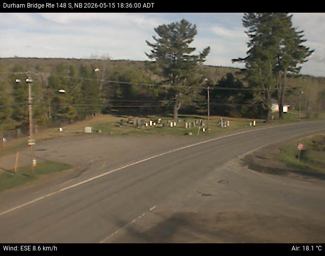 Web Cam image of Durham Bridge (NB Highway 148)