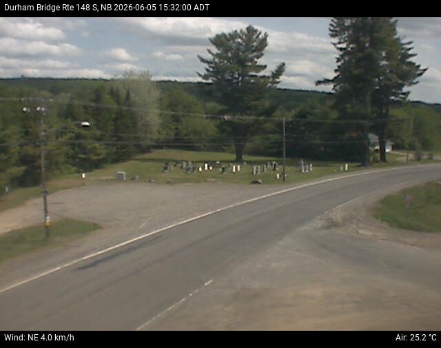 Web Cam image of Durham Bridge (NB Highway 148)
