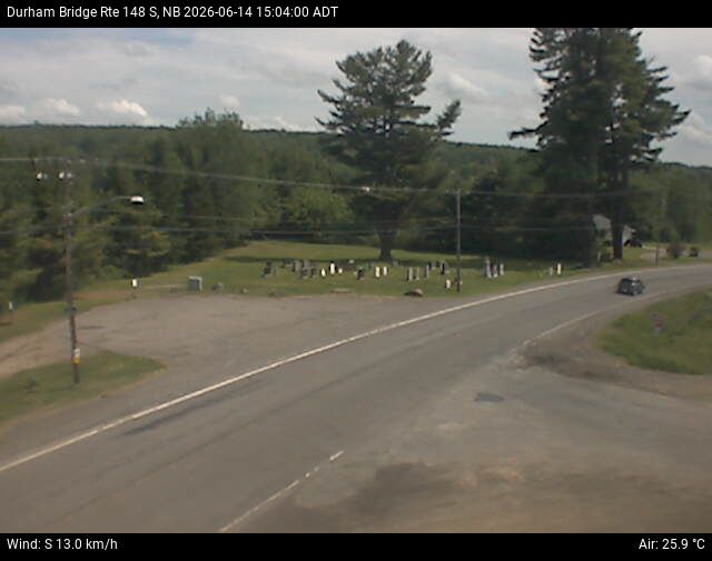 Web Cam image of Durham Bridge (NB Highway 148)