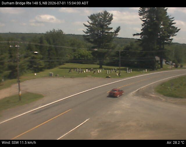 Web Cam image of Durham Bridge (NB Highway 148)