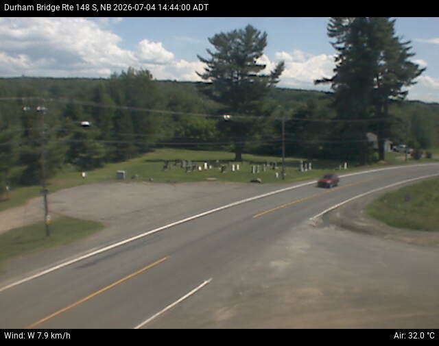 Web Cam image of Durham Bridge (NB Highway 148)