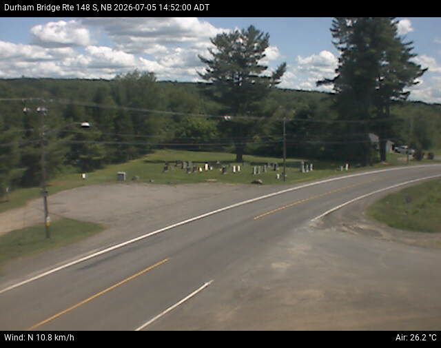 Web Cam image of Durham Bridge (NB Highway 148)