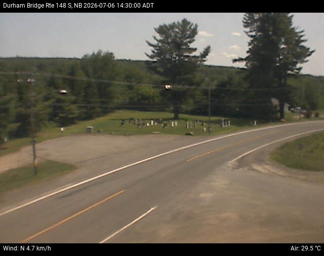 Web Cam image of Durham Bridge (NB Highway 148)