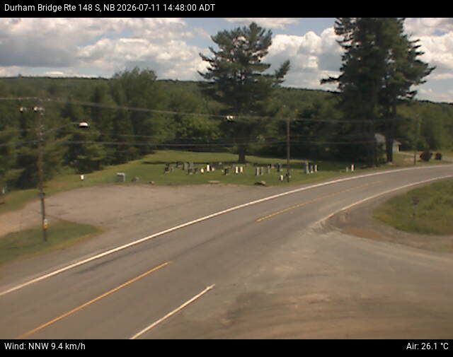 Web Cam image of Durham Bridge (NB Highway 148)