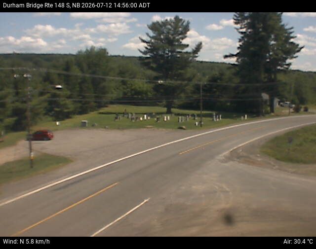Web Cam image of Durham Bridge (NB Highway 148)