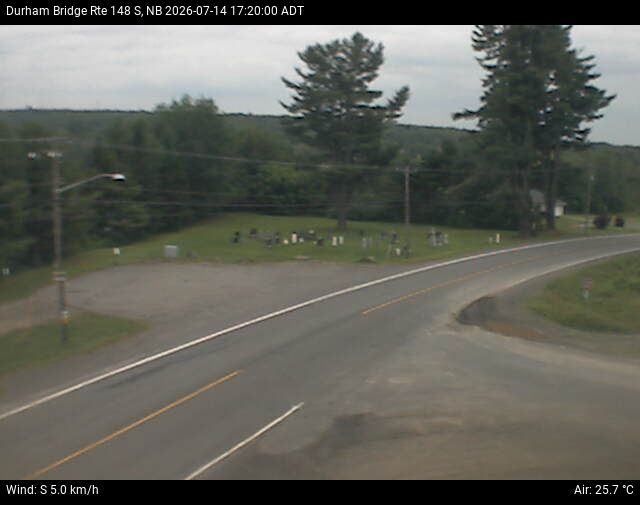 Web Cam image of Durham Bridge (NB Highway 148)
