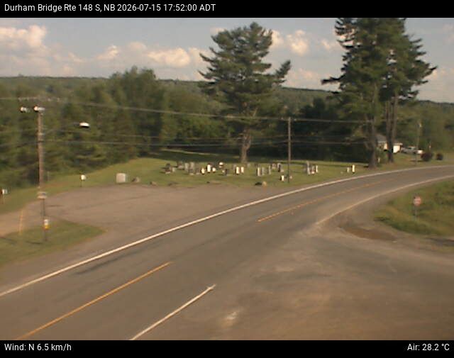 Web Cam image of Durham Bridge (NB Highway 148)