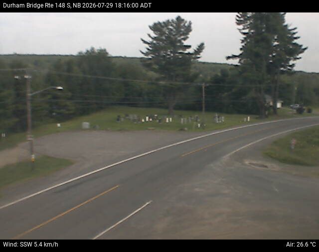 Web Cam image of Durham Bridge (NB Highway 148)