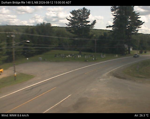 Web Cam image of Durham Bridge (NB Highway 148)