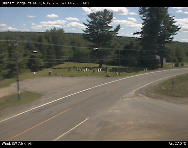 Web Cam image of Durham Bridge (NB Highway 148)