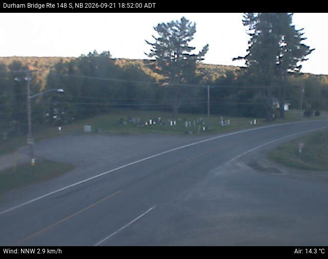 Web Cam image of Durham Bridge (NB Highway 148)
