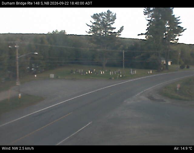 Web Cam image of Durham Bridge (NB Highway 148)
