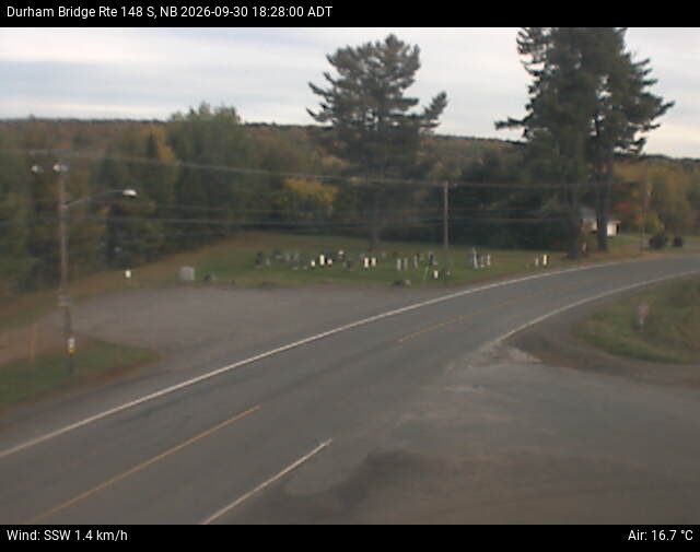 Web Cam image of Durham Bridge (NB Highway 148)