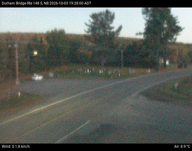 Web Cam image of Durham Bridge (NB Highway 148)
