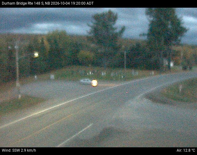 Web Cam image of Durham Bridge (NB Highway 148)