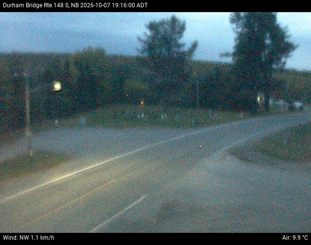 Web Cam image of Durham Bridge (NB Highway 148)