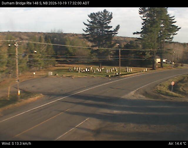 Web Cam image of Durham Bridge (NB Highway 148)