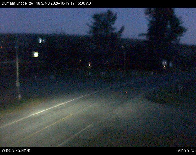 Web Cam image of Durham Bridge (NB Highway 148)