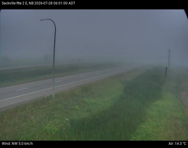 Web Cam image of Sackville (NB Highway 2)