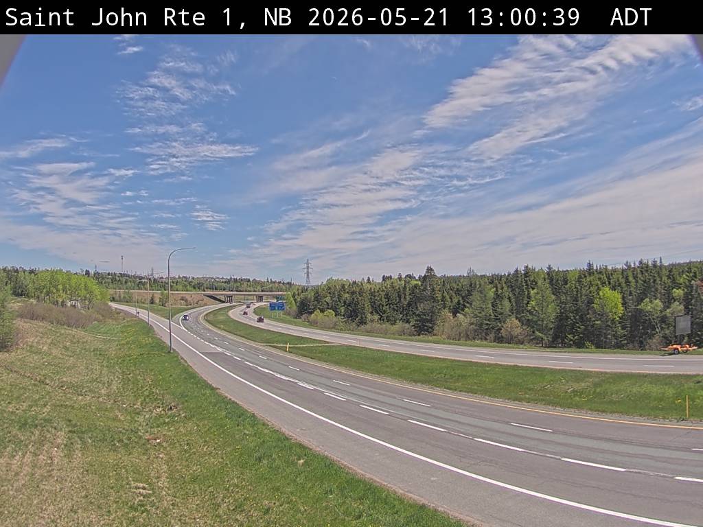 Web Cam image of Saint John (NB Highway 1)