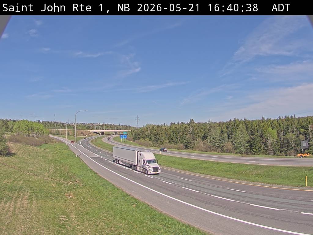 Web Cam image of Saint John (NB Highway 1)