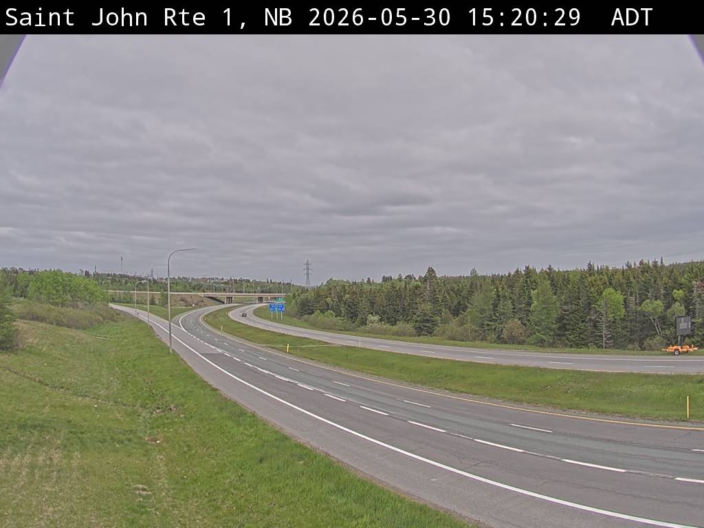 Web Cam image of Saint John (NB Highway 1)