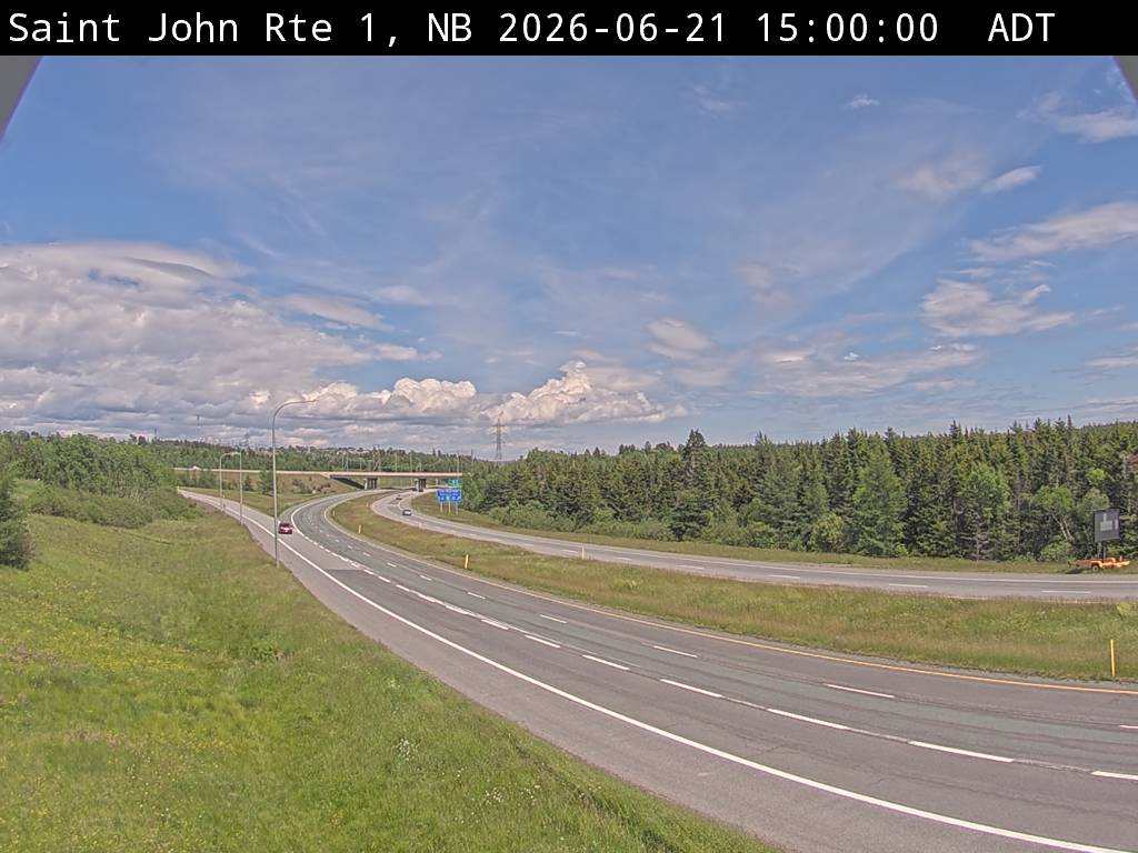 Web Cam image of Saint John (NB Highway 1)