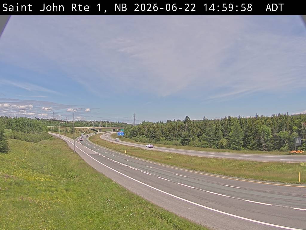 Web Cam image of Saint John (NB Highway 1)