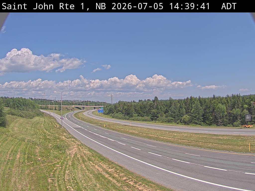 Web Cam image of Saint John (NB Highway 1)