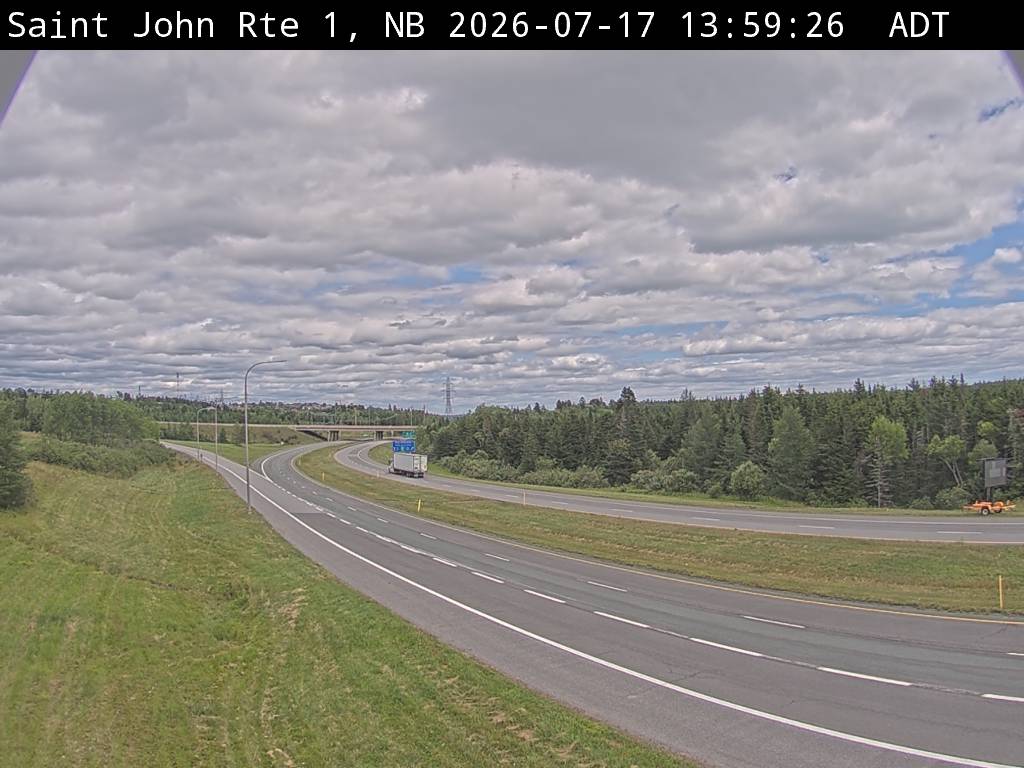 Web Cam image of Saint John (NB Highway 1)