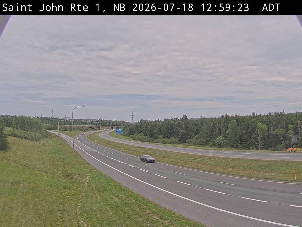 Web Cam image of Saint John (NB Highway 1)