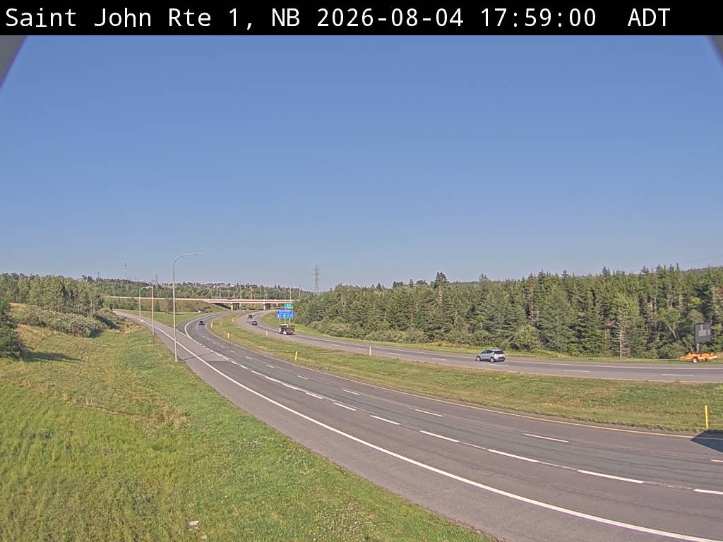 Web Cam image of Saint John (NB Highway 1)